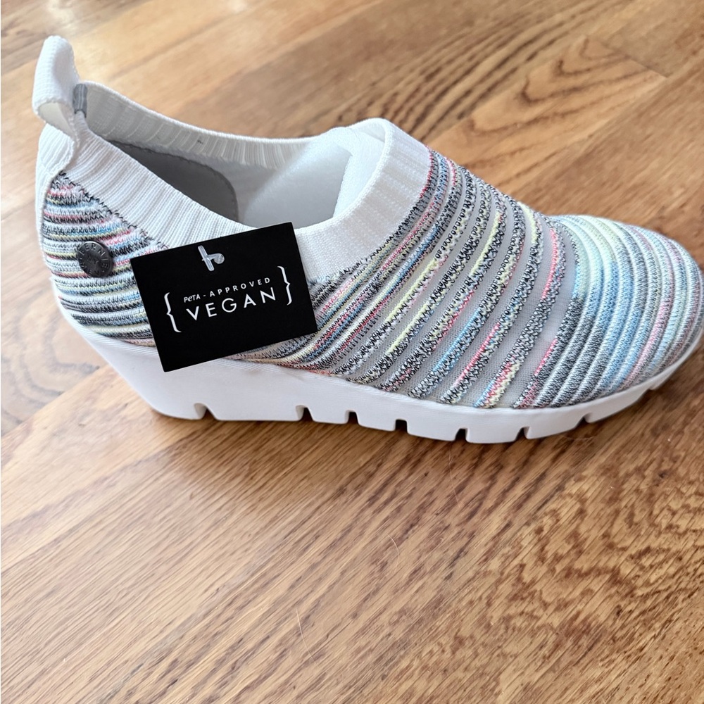 bernie mev. Multicolor Woven Wedge Shoes